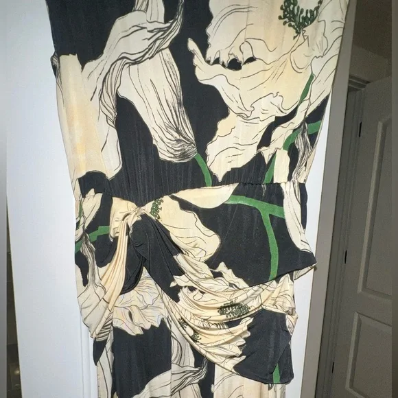 JOHANNA ORTIZ Act Of Passion Silk Midi-Dress Sz: 6 - Picture 6 of 15